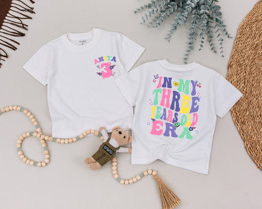 Custom Toddler Birthday Shirt - 3rd Year Era Personalized Outfit