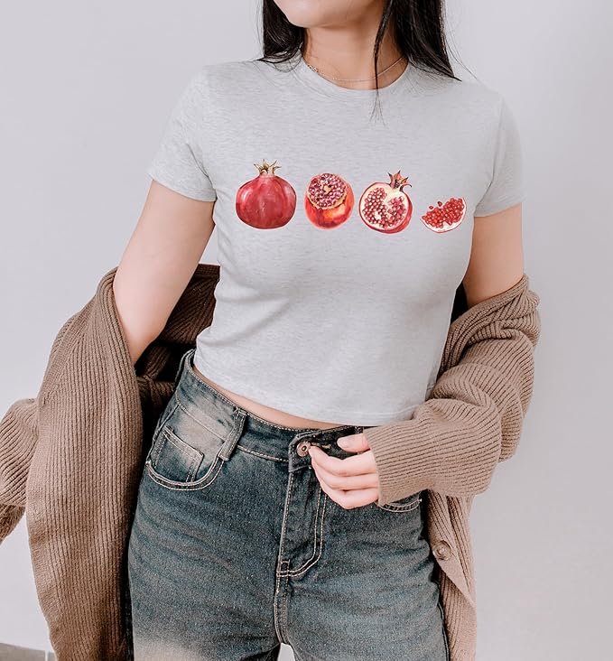 Vintage Fruit Graphic Tops - Cute Summer Tees for Girls and Teens