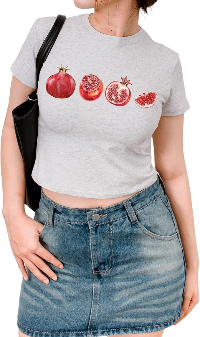 Vintage Fruit Graphic Tops - Cute Summer Tees for Girls and Teens