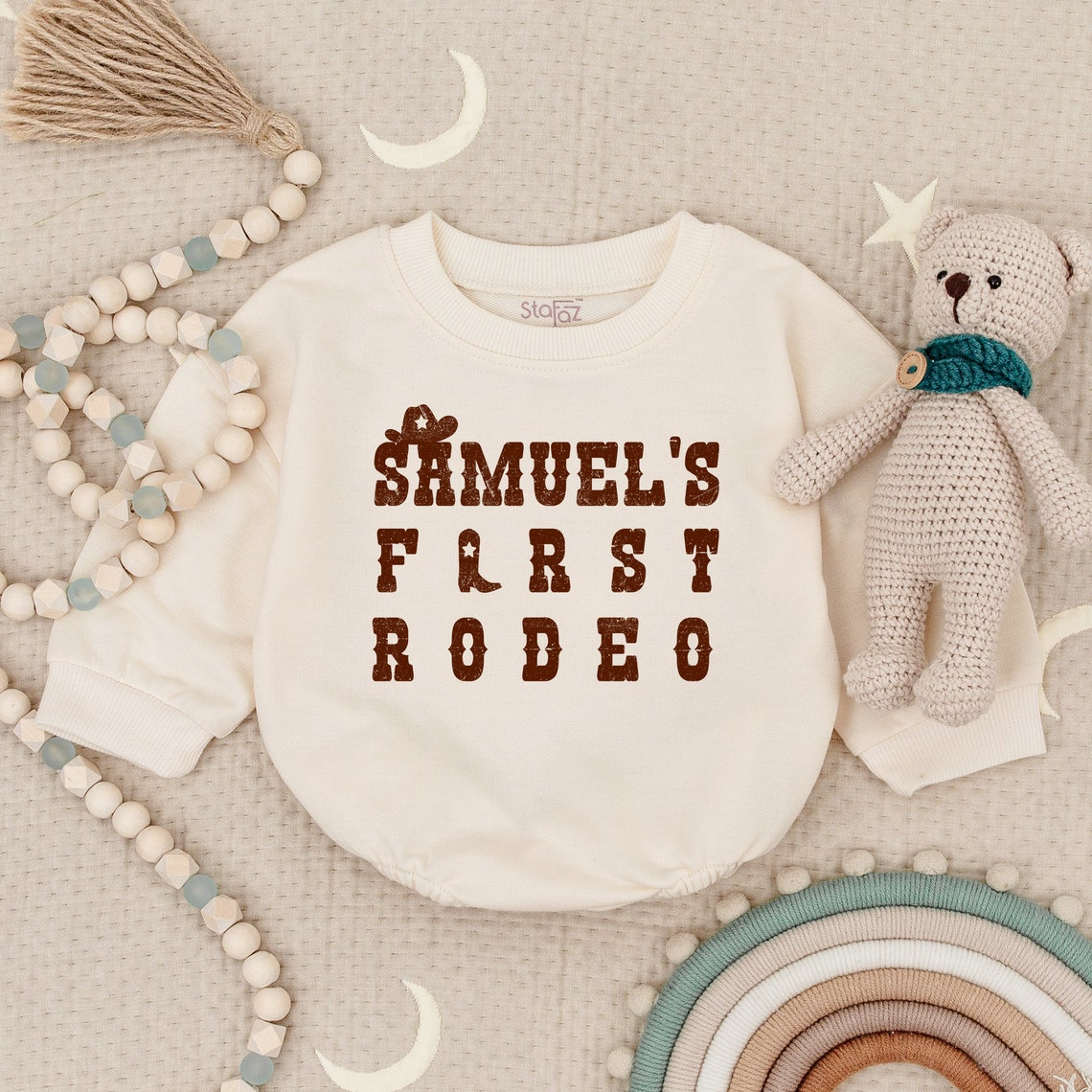 My First Rodeo: 1st Birthday Bodysuit for Boys, Rodeo Party Outfit, Baby Gift