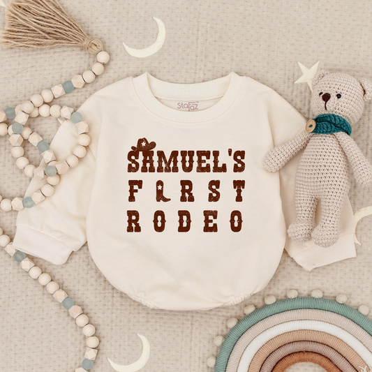 My First Rodeo: 1st Birthday Bodysuit for Boys, Rodeo Party Outfit, Baby Gift