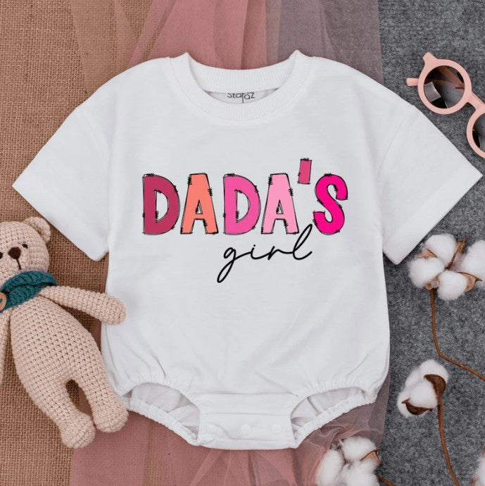 Daughter's Pink Romper: Baby Girl Attire, Perfect New Dad & Father's Day Gift