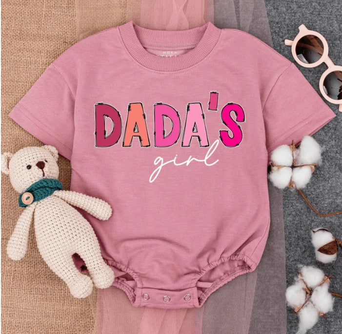 Daughter's Pink Romper: Baby Girl Attire, Perfect New Dad & Father's Day Gift