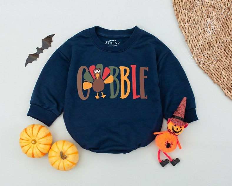 First Thanksgiving Romper - Perfect Baby Shower Gift for Turkey Day