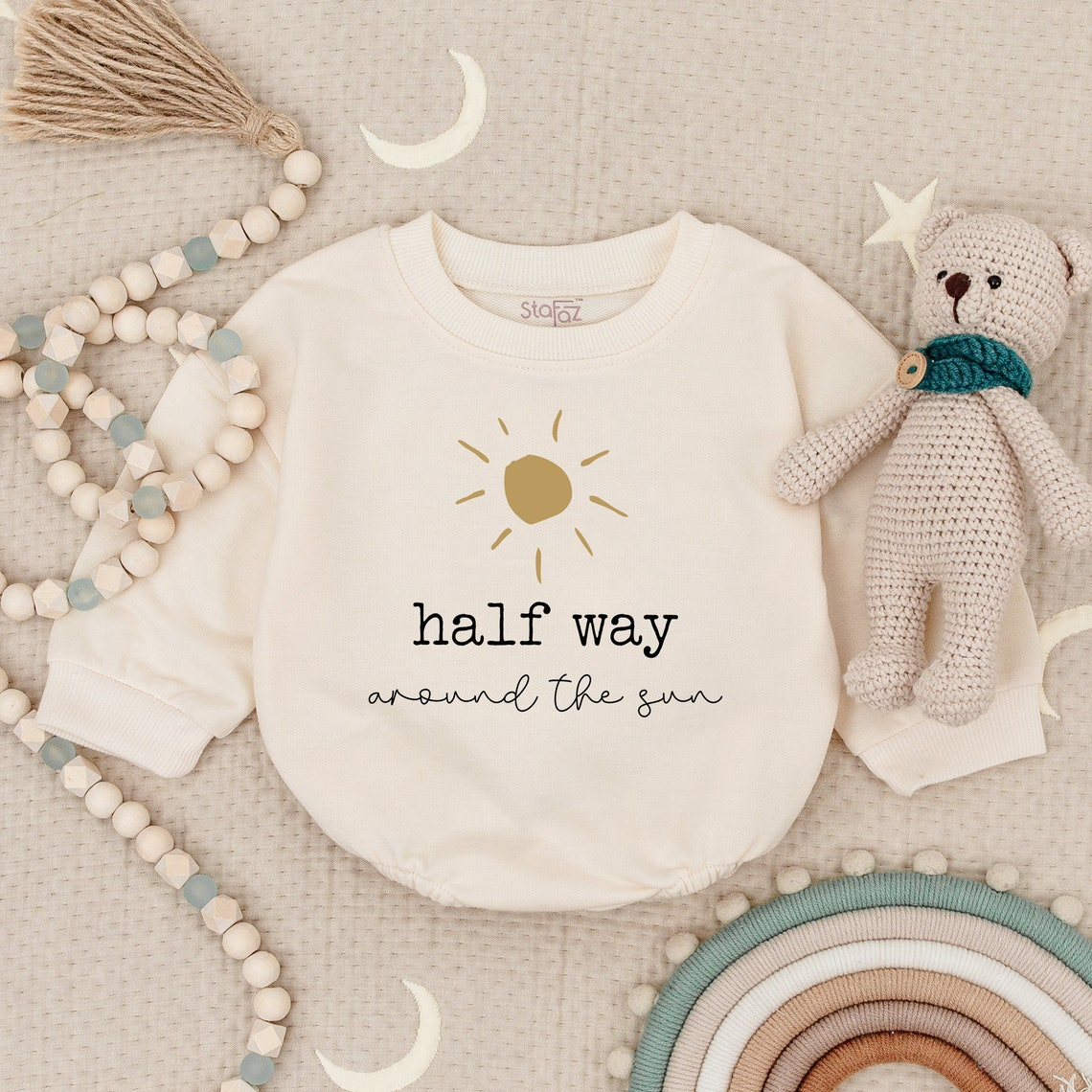 Unique Half-Year Birthday Romper - Perfect 1st Year Celebration Outfit