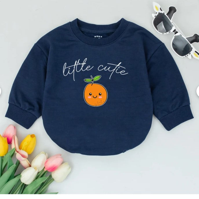 Cute Little Cutie Baby Rompers – Adorable Orange Outfits & Gifts for Newborns