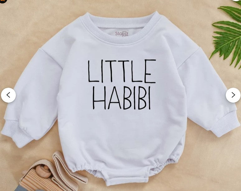 Little Habibi: Charming Arabic Baby Romper, Perfect Gift for Kids