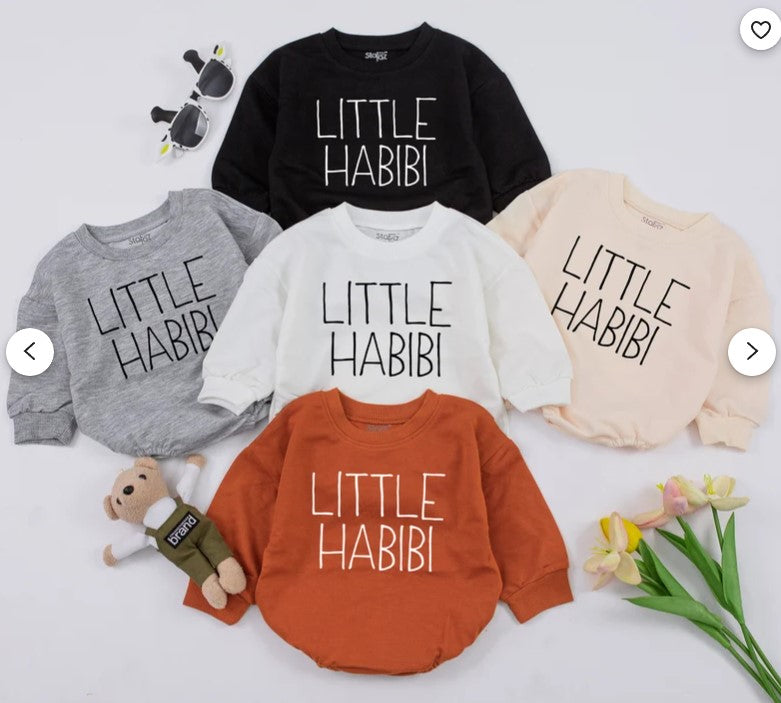 Little Habibi: Charming Arabic Baby Romper, Perfect Gift for Kids