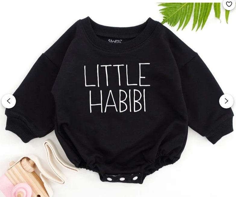 Little Habibi: Charming Arabic Baby Romper, Perfect Gift for Kids