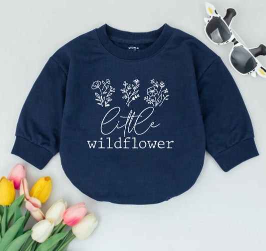 Adorable Boho Baby Girl Outfit: Little Wildflower Bodysuit - A Perfect Gift!