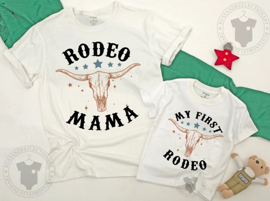 1st Rodeo Birthday Outfit: Cowgirl Shirt for Baby Girls and Cowboy Boys