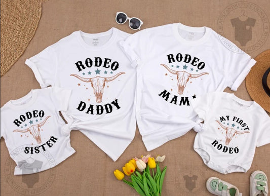 1st Rodeo Birthday Outfit: Cowgirl Shirt for Baby Girls and Cowboy Boys
