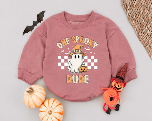 First Halloween? Cute 'One Spooky Dude' Romper for Babies and Toddlers
