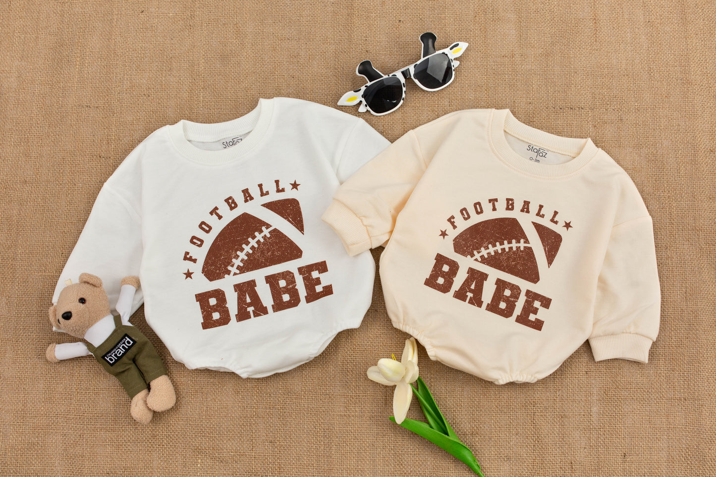 Football Babe Romper for Baby Girl/Boy - Daddy's Girl Toddler Sweater