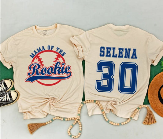 First Birthday Baseball Tee for Boys: Rookie of The Year & Family Shirts