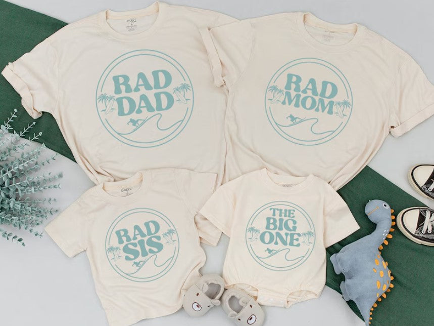 Celebrate With The Big One Surf Birthday Outfit for Toddler & Family