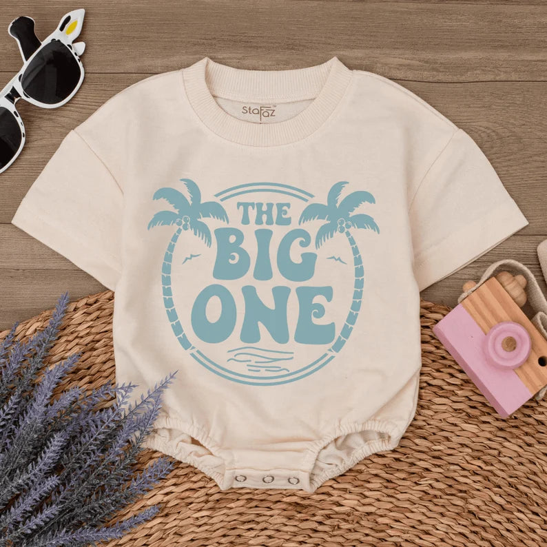The Big One Sun & Surf Bubble Romper: Ideal Baby's 1st Birthday Outfit