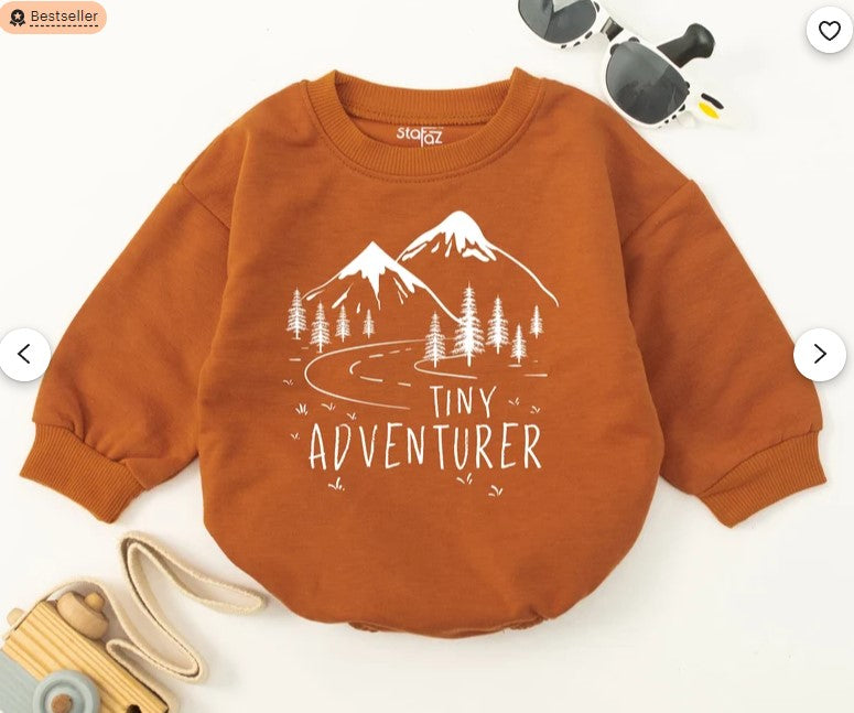 Tiny Adventurer: Baby's First Trip Outfit, Camping & Hiking Bodysuit