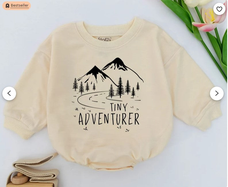 Tiny Adventurer: Baby's First Trip Outfit, Camping & Hiking Bodysuit