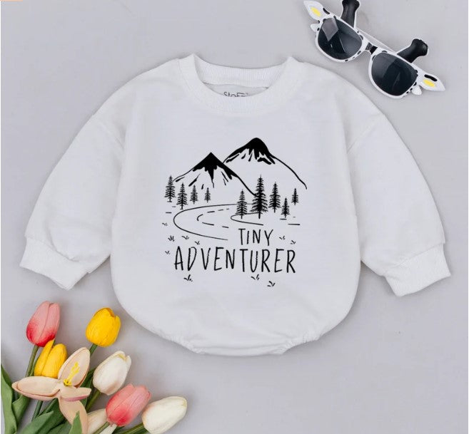 Tiny Adventurer: Baby's First Trip Outfit, Camping & Hiking Bodysuit