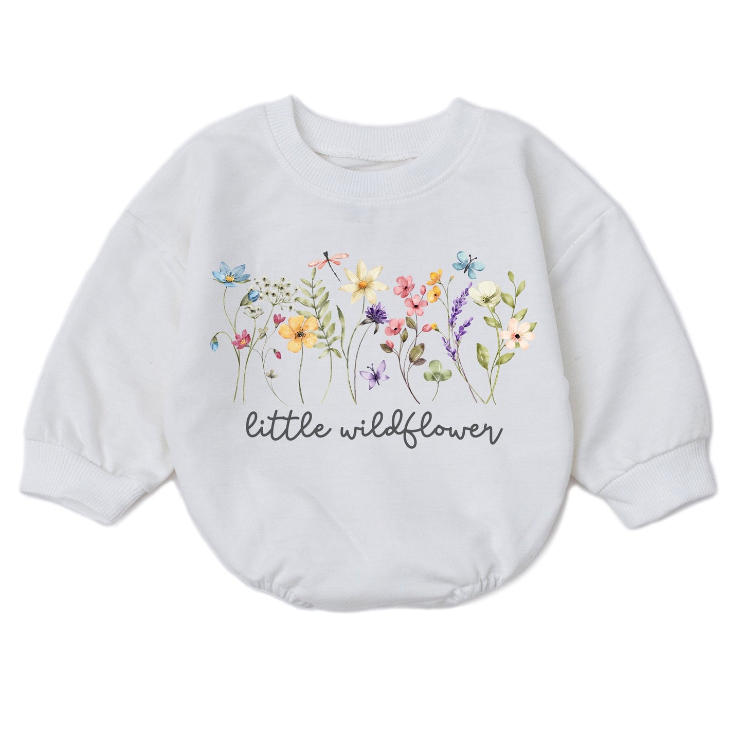 Adorable Wildflower Romper - Perfect for Baby Girl's First Birthday