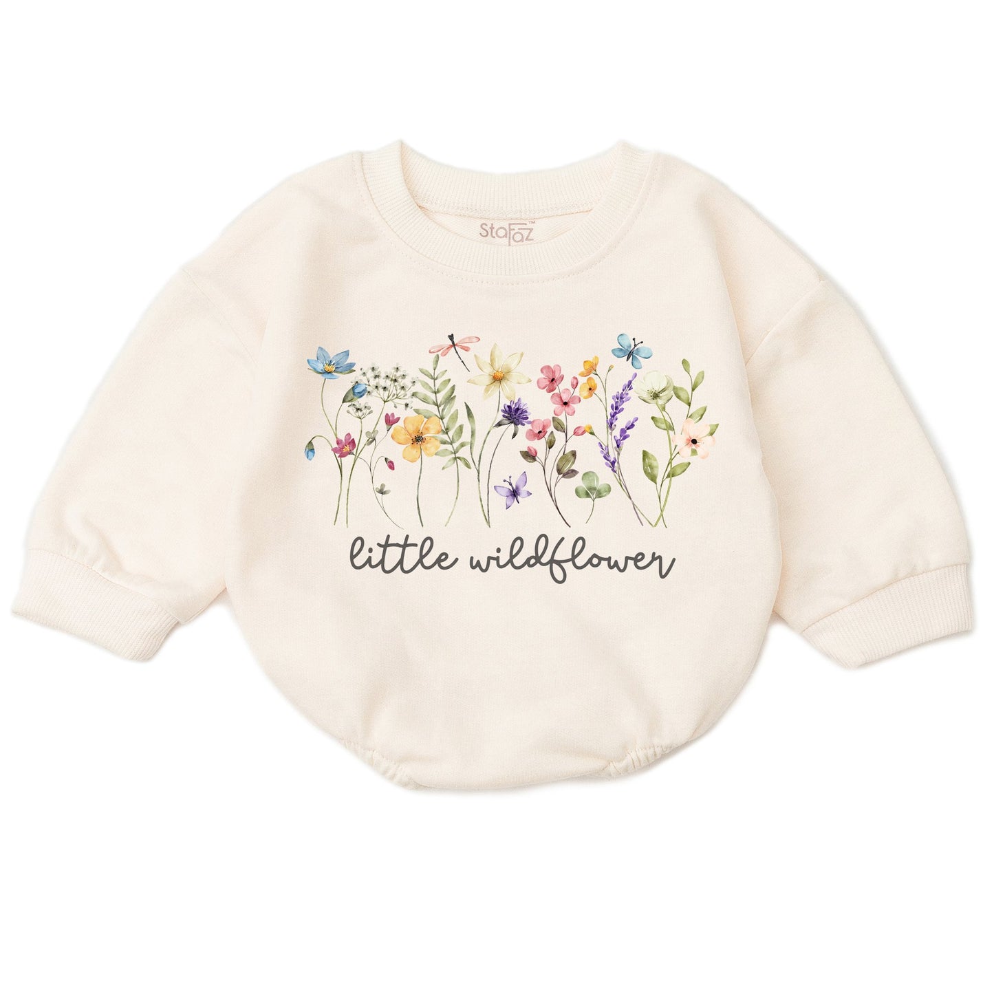 Adorable Wildflower Romper - Perfect for Baby Girl's First Birthday