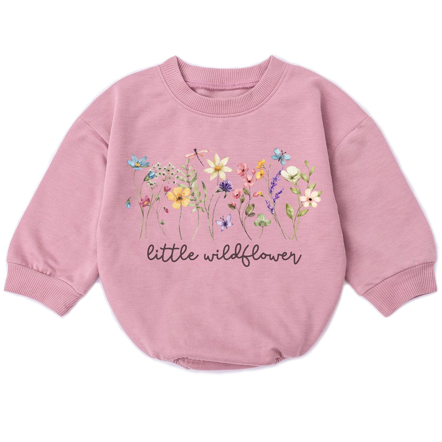 Adorable Wildflower Romper - Perfect for Baby Girl's First Birthday