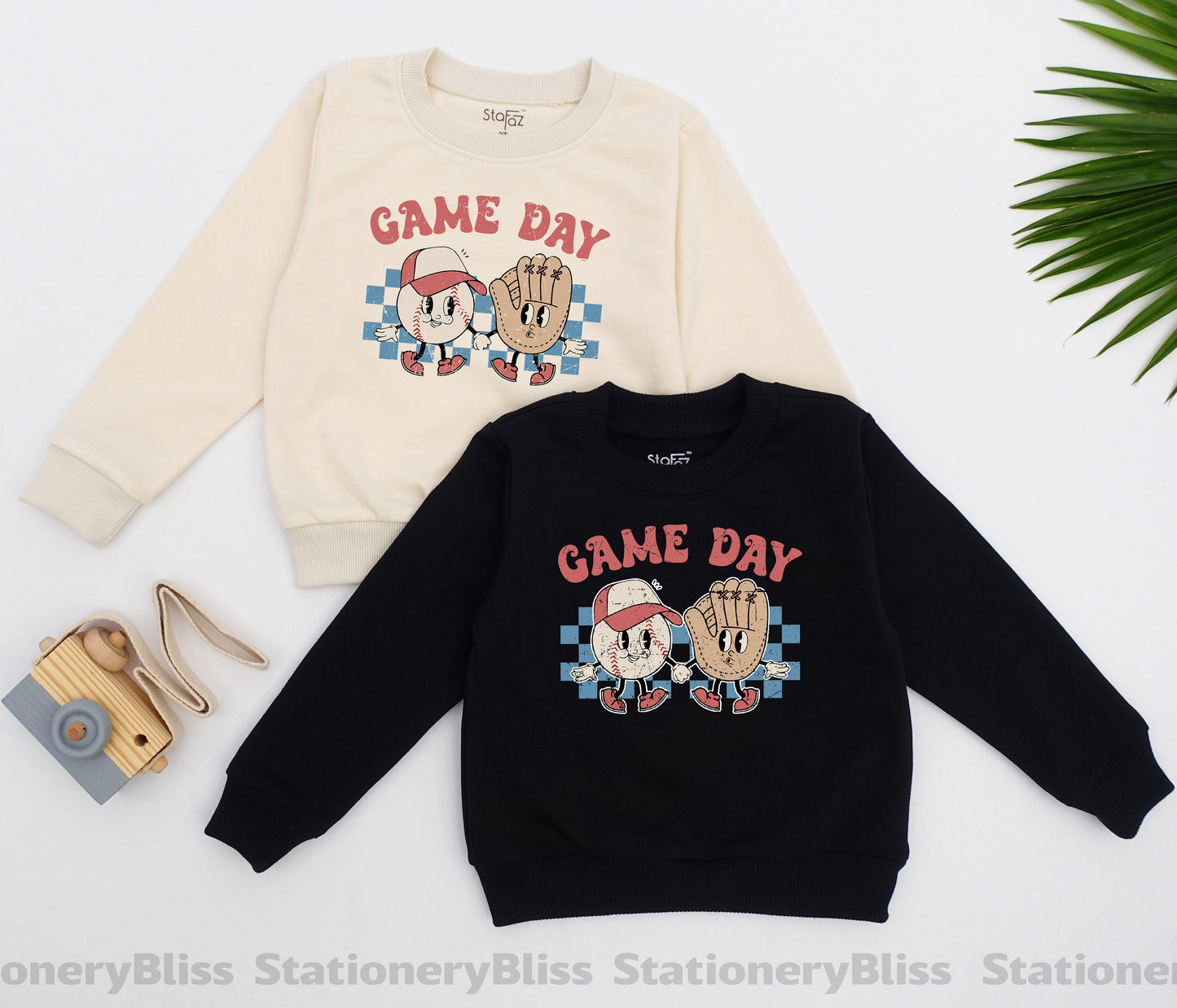 STAFAZ Retro Baseball Romper Baby One Piece Game Day Outfit Cute Vintage Baseball Jumpsuit for Little Sluggers