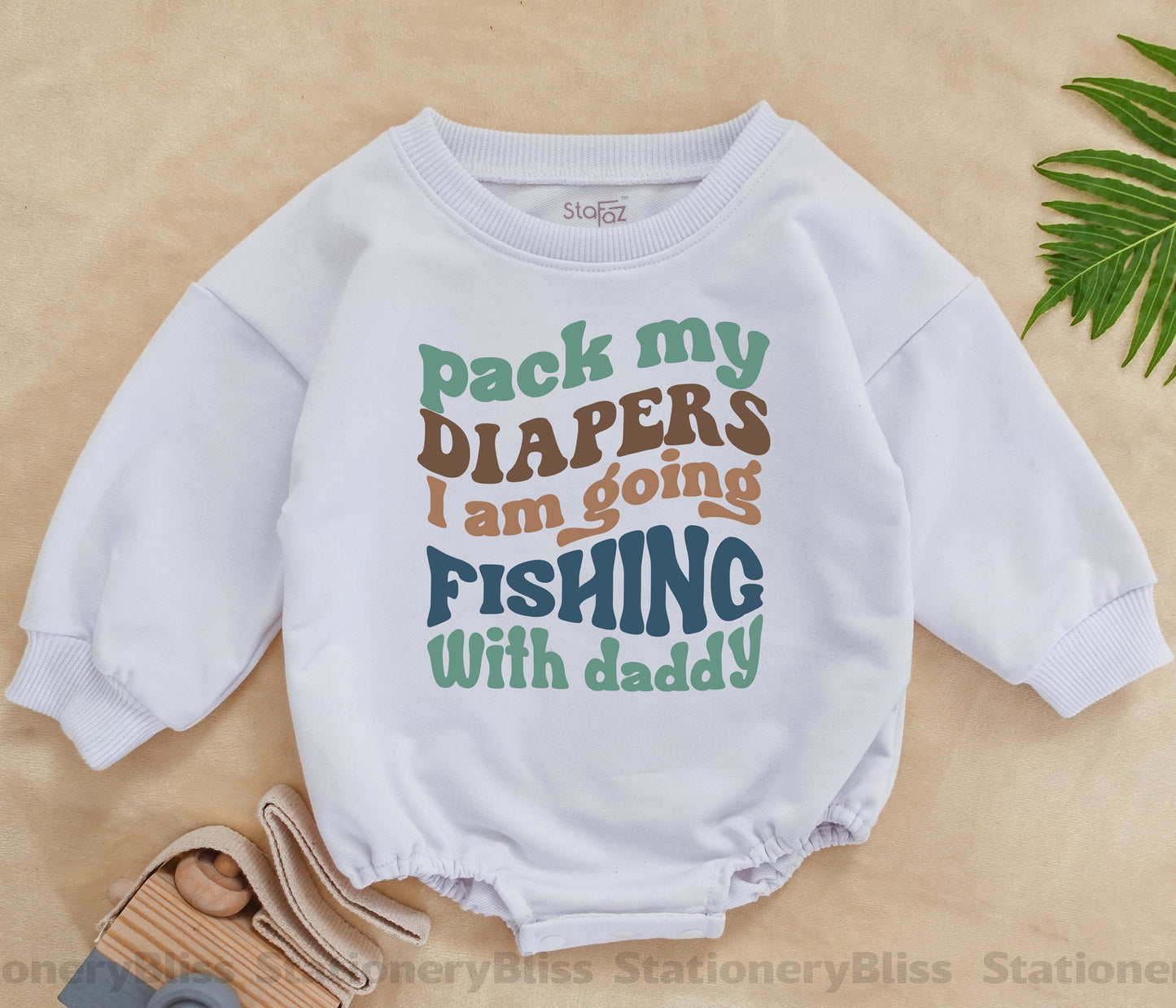 Retro Fishing Buddy Baby Bodysuit - Perfect Gift for New Dads