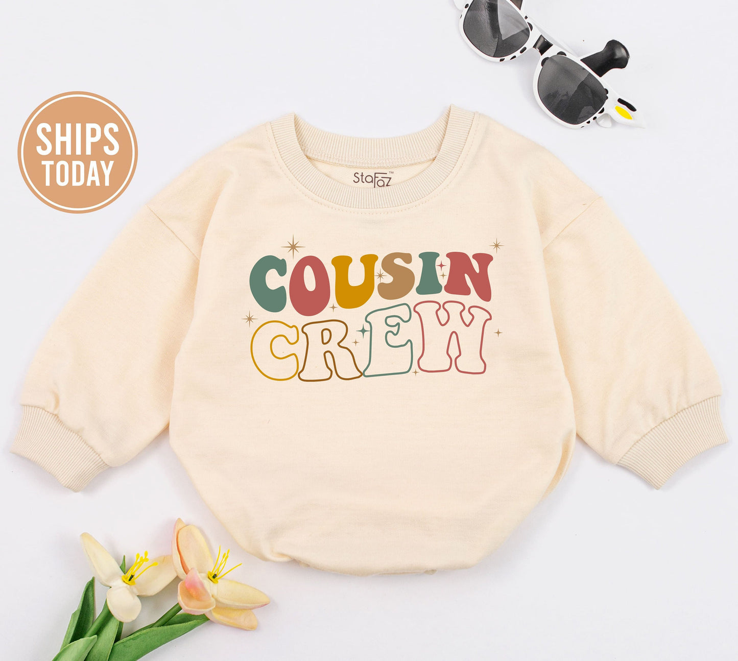 Little Bean Baby Romper Coffee Inspired Unisex Outfit Soft Natural Minimalist Cotton Newborn Gift