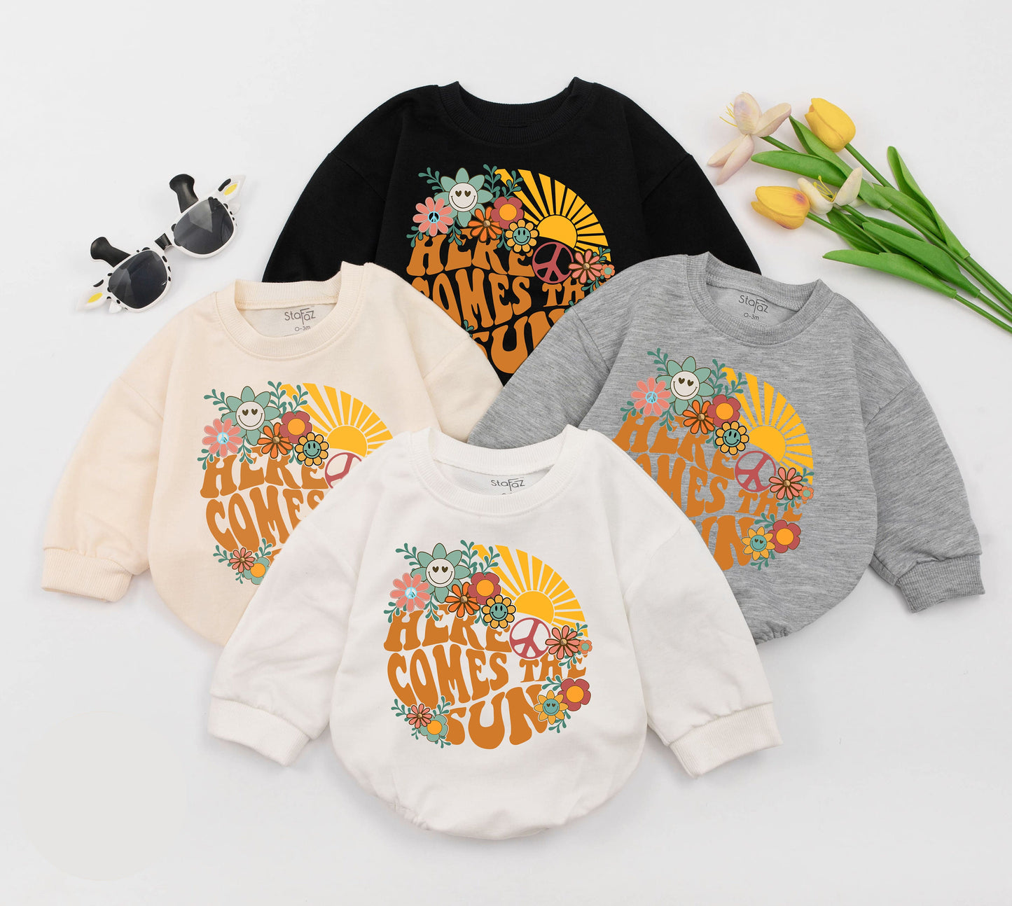 Be A Wildflower Baby Romper Boho Flower Girl Gift Funny Baby Shower Clothes Natural Minimalist Romper