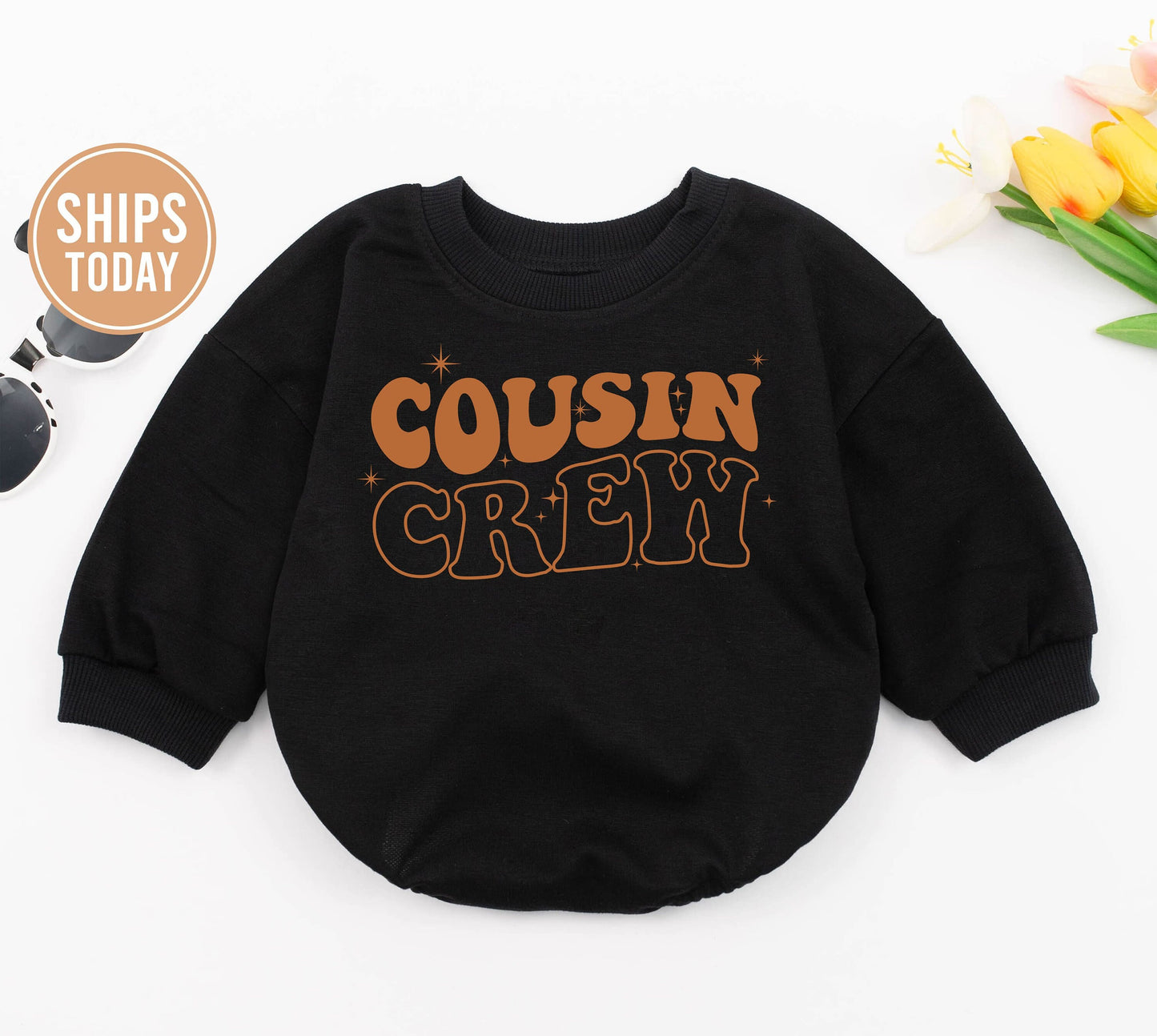Retro Boho Cousin Bodysuit - Cute Baby Jumpsuit Gift Idea