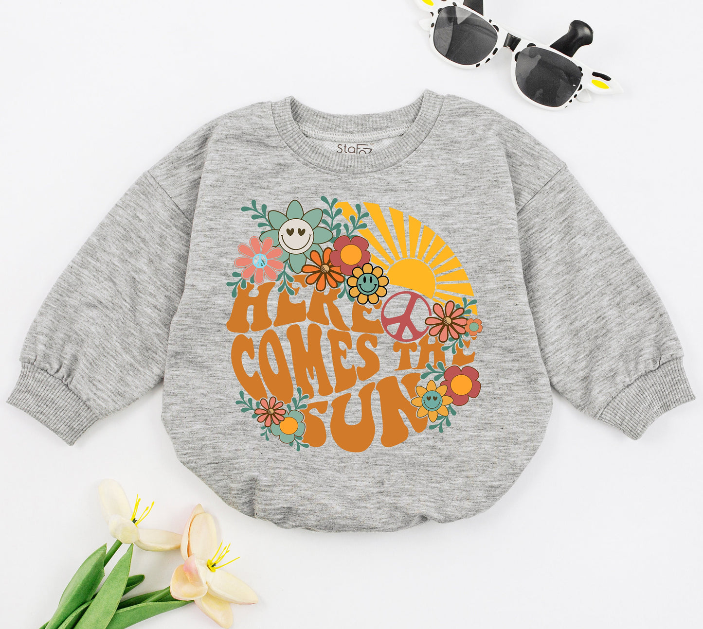 Be A Wildflower Baby Romper Boho Flower Girl Gift Funny Baby Shower Clothes Natural Minimalist Romper