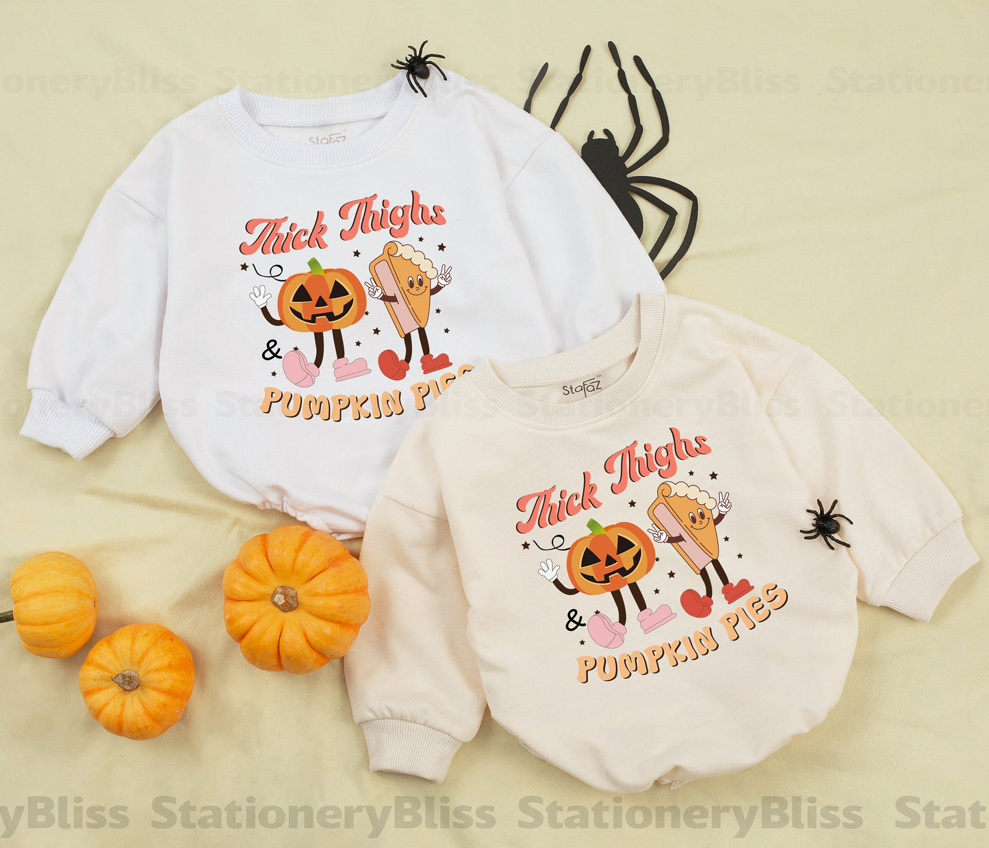 Pumpkin Pie Romper: Cute & Cozy Autumn Outfit for Babies