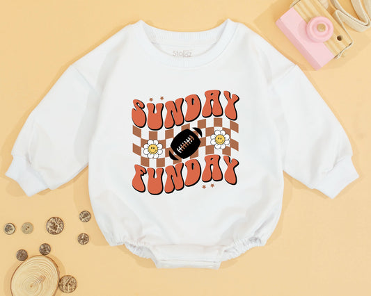 Game Day Football Baby Romper Daddy's Girl Announcement Outfit for Football Baby Shower Fun