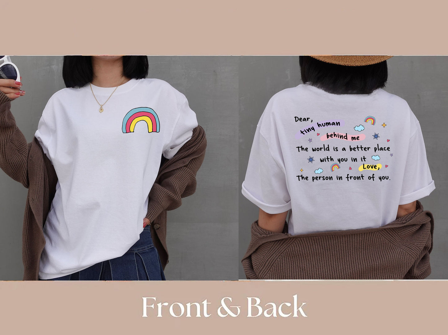 Inspirational Teacher T-Shirt: Rainbow & Kind Message - Aesthetic Pastel Design for Educators, Appreciation Gift, Back to School Cute Comfy Tee (137 chars)