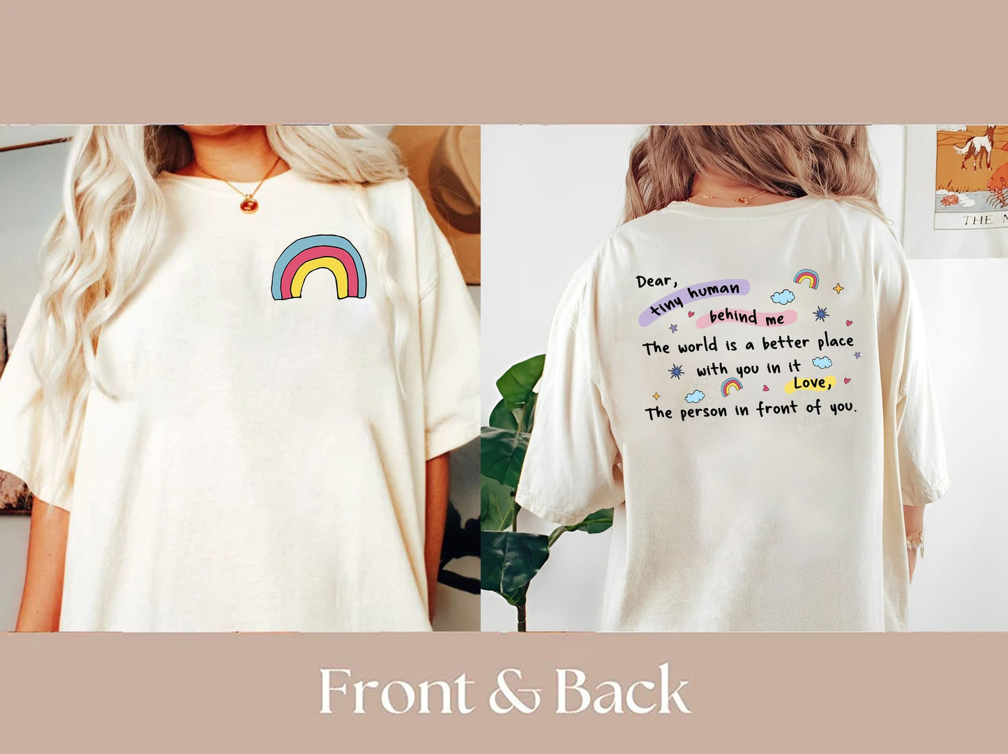 Inspirational Teacher T-Shirt: Rainbow & Kind Message - Aesthetic Pastel Design for Educators, Appreciation Gift, Back to School Cute Comfy Tee (137 chars)