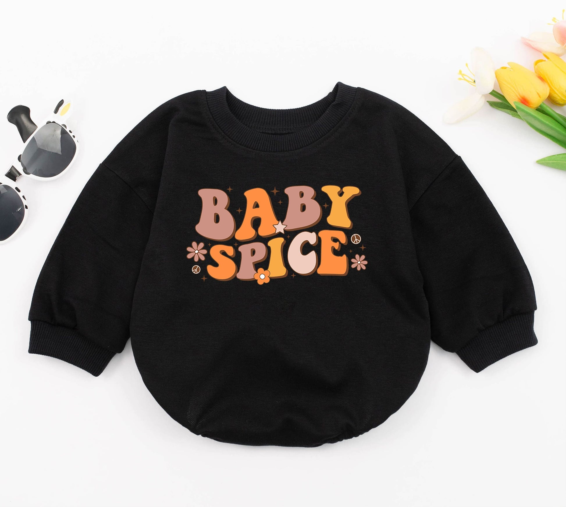 Baby Spice Baby Girl Fall Pumpkin Romper Bodysuit Cozy Newborn Outfit Adorable Baby Shower Gift Comfortable Autumn Clothes