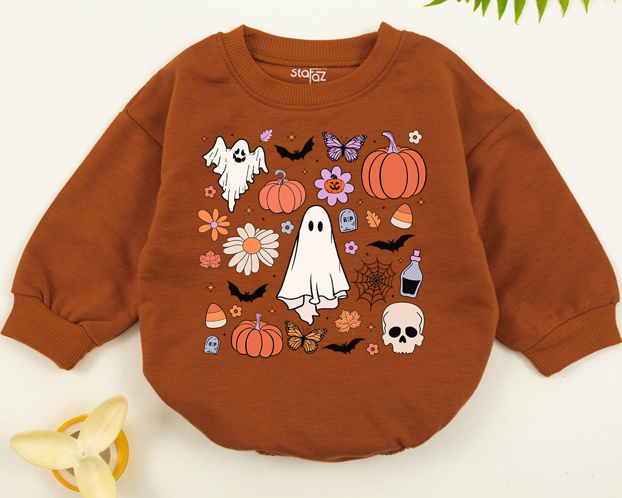 Faboolous Baby Romper Cute Thanksgiving Outfit Fall Vibes Bodysuit First Halloween Gift for Baby Pumpkin Season