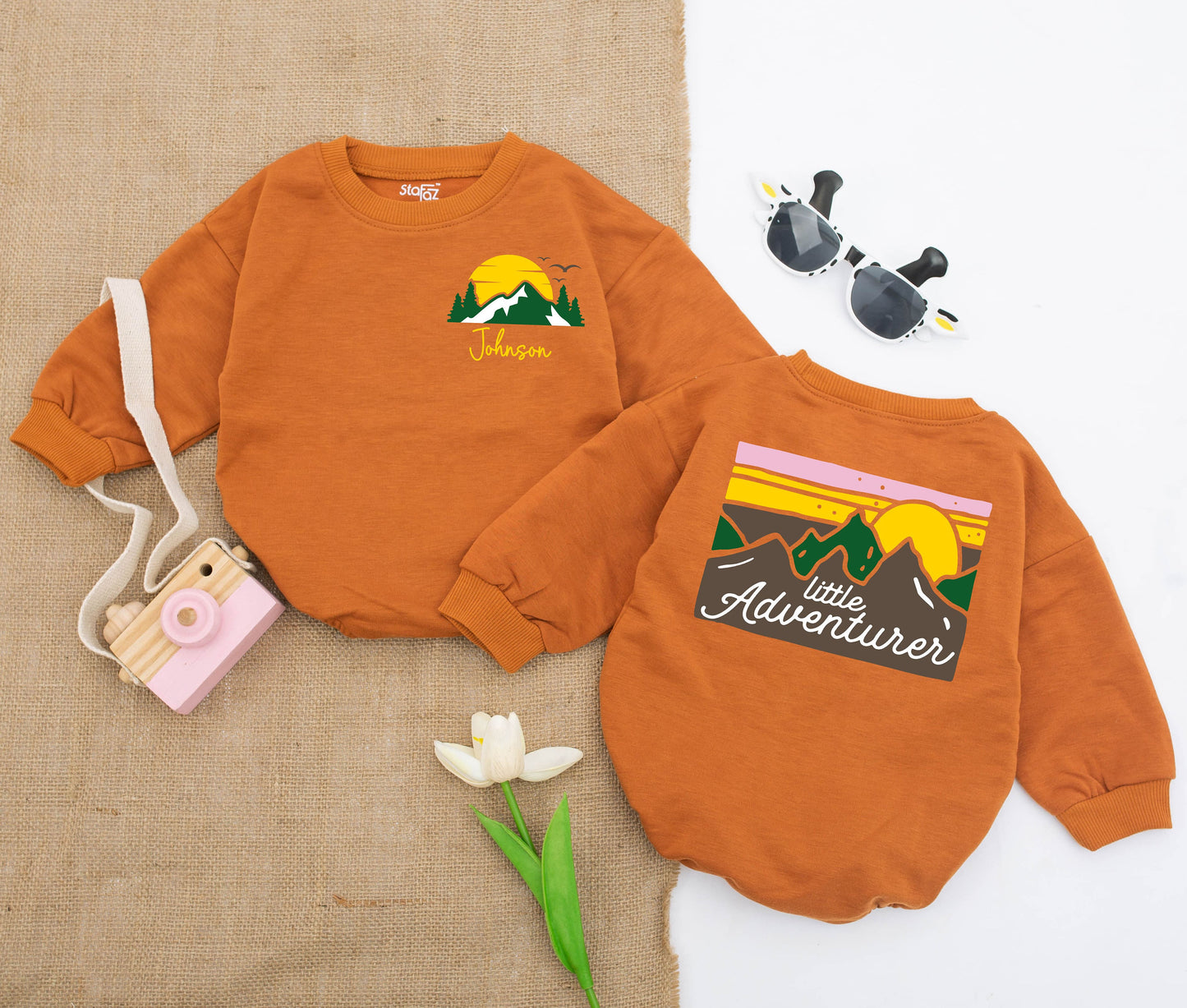 Personalized Happy Thanksgiving Baby Romper Cute Retro Turkey Design First Thanksgiving Outfit for Girls