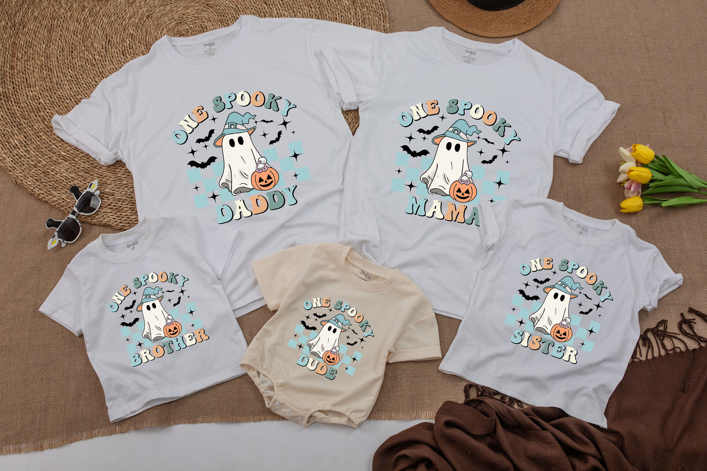 Matching Family Halloween Outfits, Spooky 1st Birthday Sweatshirt: Pumpkin Onesies for Boys & Girls