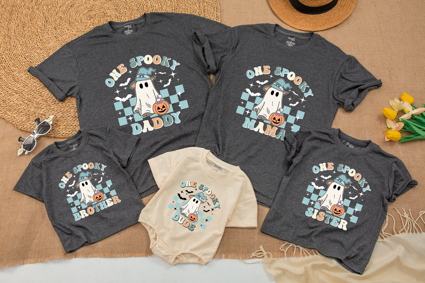 Matching Family Halloween Outfits, Spooky 1st Birthday Sweatshirt: Pumpkin Onesies for Boys & Girls