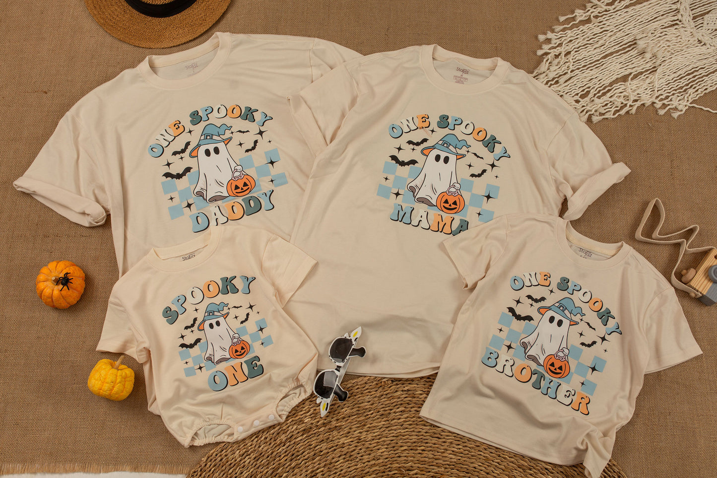 Matching Family Halloween Outfits, Spooky 1st Birthday Sweatshirt: Pumpkin Onesies for Boys & Girls