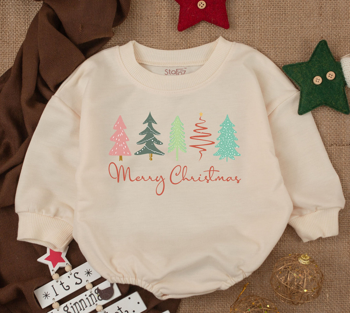 Funny Retro Christmas Baby Bubble Romper Toddler Sweatshirt Merry Christmas Vibes 1st Christmas Outfit Baby Shower Gift Xmas Clothes