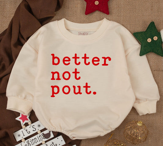 Retro Santa Baby Romper: Cozy Christmas Outfit for Girls