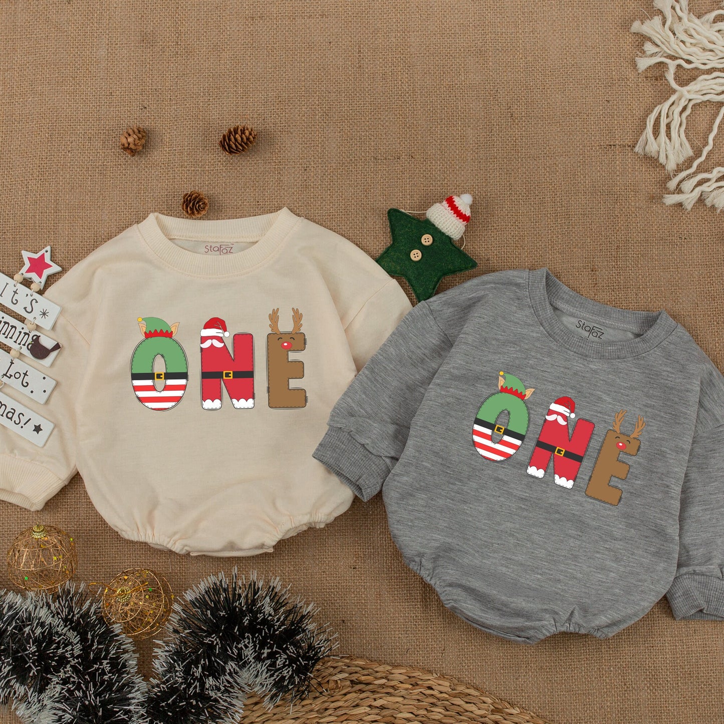 Personalized Christmas Name Sweatshirt for Kids, Toddlers & Baby, Cozy Matching Family Holiday Sweatshirt Gift for Winter Celebrations