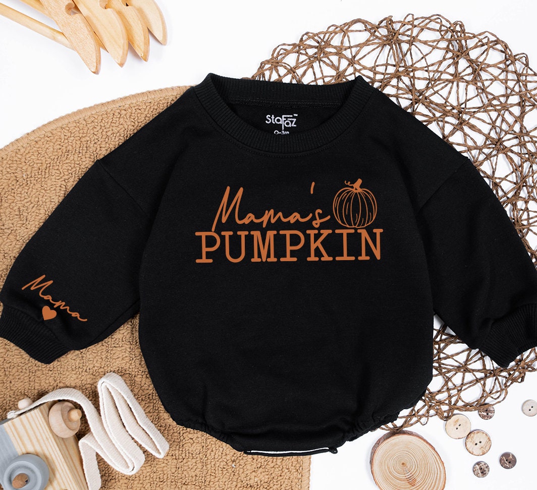 Matching Mama's Pumpkin Fall Sweatshirt & Emily Sleeve, Mom & Baby Girl Outfit, Fall Family Photo, Custom Gift