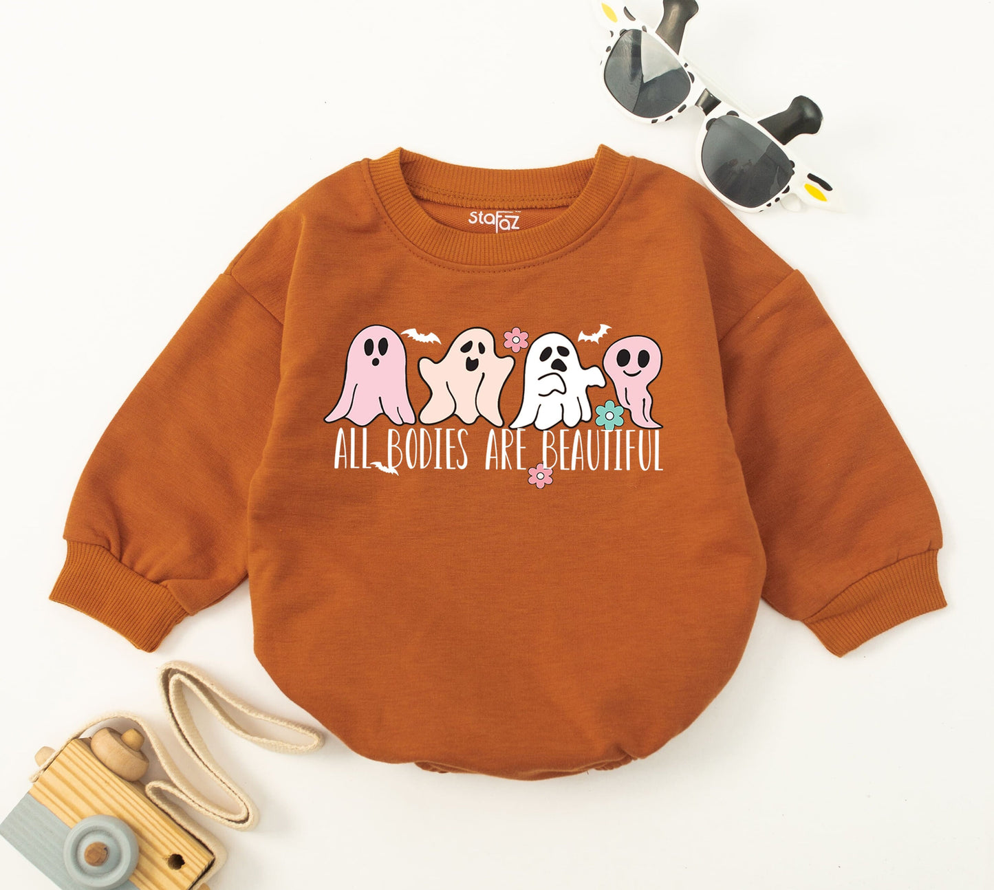 All Bodies Are Beautiful Retro Natural Baby Romper Funny Thanksgiving Day Infant Girl Boy Fall Autumn Kids Clothes Baby Shower Gift Little Turkey Outfit
