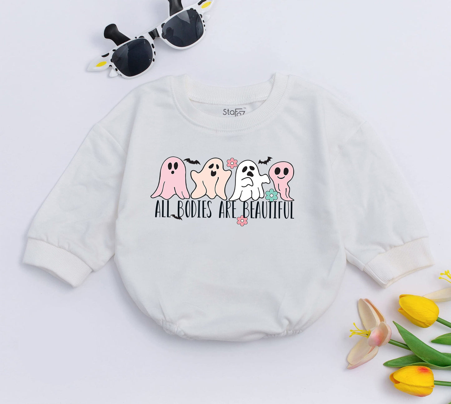 All Bodies Are Beautiful Retro Natural Baby Romper Funny Thanksgiving Day Infant Girl Boy Fall Autumn Kids Clothes Baby Shower Gift Little Turkey Outfit