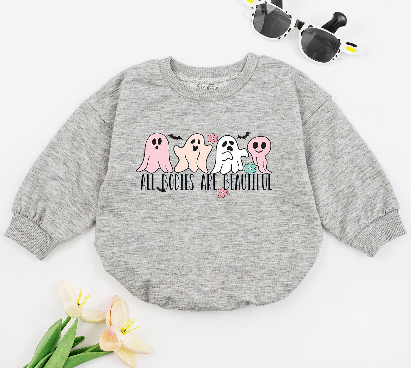 All Bodies Are Beautiful Retro Natural Baby Romper Funny Thanksgiving Day Infant Girl Boy Fall Autumn Kids Clothes Baby Shower Gift Little Turkey Outfit